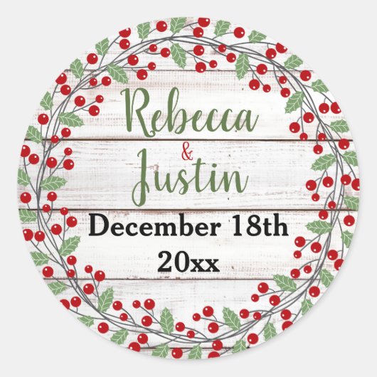 Vakantieclausule II Winter/Kerst stickers (Voorkant)