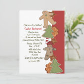Vakantiecookies - Uitnodiging voor Koekjesuitwisse (Staand voorkant)