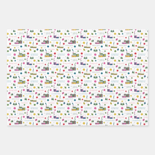 Vakantiecoping vaardigheden inpakpapier (Voorkant 2)