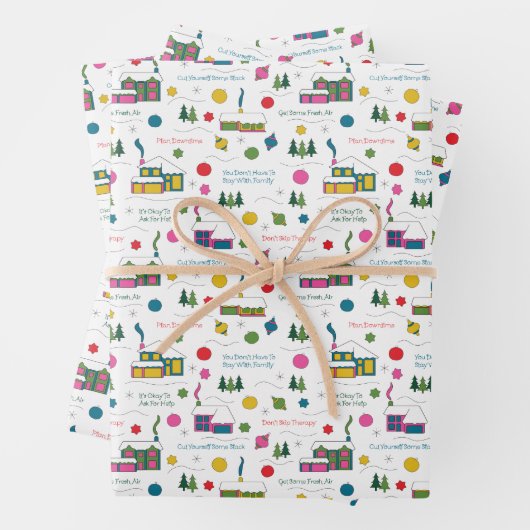 Vakantiecoping vaardigheden inpakpapier (In situ)