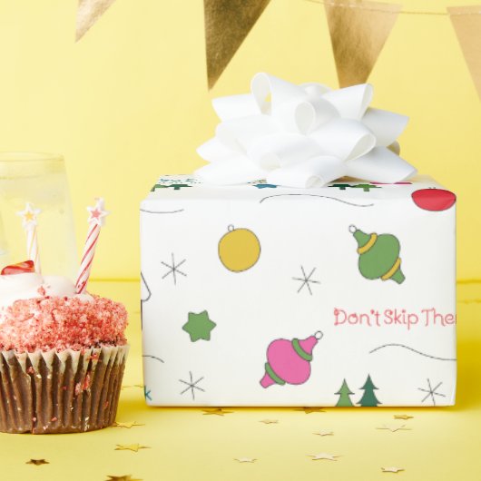 Vakantiecoping vaardigheden inpakpapier (Verjaardagsfeest)