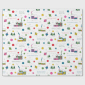 Vakantiecoping vaardigheden inpakpapier (Vlak)