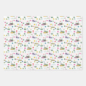 Vakantiecoping vaardigheden inpakpapier vel (Voorkant 3)