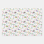 Vakantiecoping vaardigheden inpakpapier vel (Voorkant)