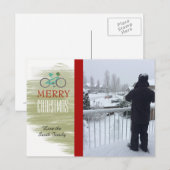 Vakantiecyclefotokaart Feestdagenkaart (Voorkant / Achterkant)