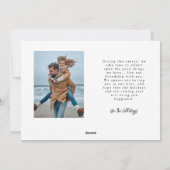 Vakantiedag met foto-holiday-kaart feestdagenkaart (Achterkant)