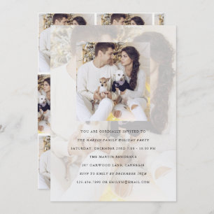 Vakantiedag Partij Multi Foto Uitnodiging met Bekl