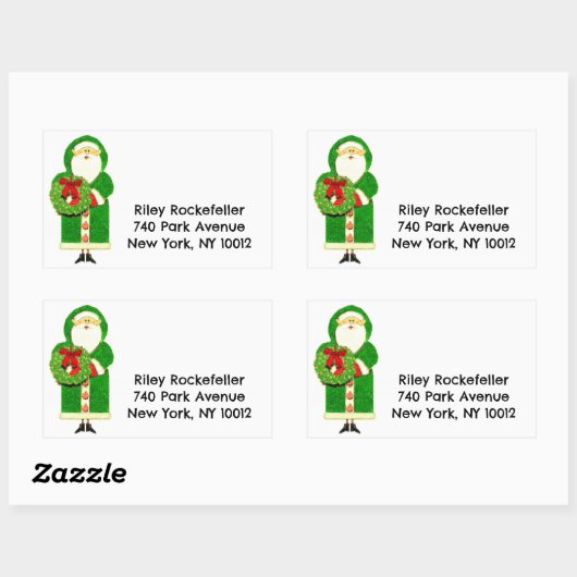 Vakantiedagen Adresetiketten Rechthoekige Sticker (Vel)