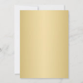 Vakantiedagen Baby Birth Elegant Gold Script met f Aankondiging (Achterkant)