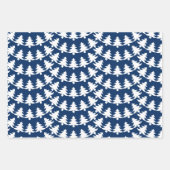 Vakantiedagen: blauw en wit inpakpapier vel (Voorkant 3)