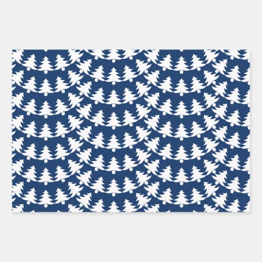 Vakantiedagen: blauw en wit inpakpapier vel (Voorkant 3)