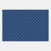 Vakantiedagen: blauw en wit inpakpapier vel (Voorkant)