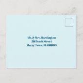 Vakantiedagen Briefkaart voor kerstfeest met fotoc (Achterkant)