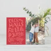 Vakantiedagen de zalen Fa la Flat Holiday Kaart (Staand voorkant)