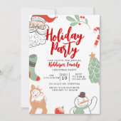 Vakantiedagen, feestdag, kerstfeest kaart (Voorkant)