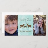 Vakantiedagen Feestdagenkaart (Voorkant / Achterkant)