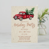 Vakantiedagen Folie Uitnodiging (Staand Voorkant)