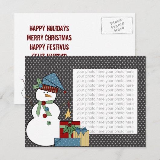 Vakantiedagen Foto Briefkaart (Voorkant / Achterkant)