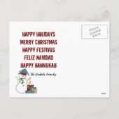 Vakantiedagen Foto Briefkaart (Achterkant)