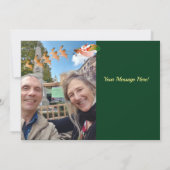 Vakantiedagen Foto "Vrolijk Kerstfeest" - rendiert Bedankkaart (Achterkant)