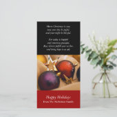 Vakantiedagen Fotokaart Feestdagenkaart (Staand voorkant)