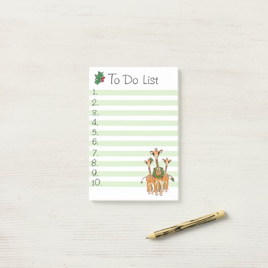 Vakantiedagen Giraffe Post-it® Notes (Op bureau)