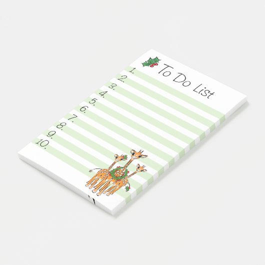 Vakantiedagen Giraffe Post-it® Notes (Schuin)