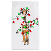 Vakantiedagen Giraffe- roodgetwinkeerd en groen li Klein Cadeauzakje (Achterkant)