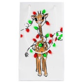 Vakantiedagen Giraffe- roodgetwinkeerd en groen li Klein Cadeauzakje (Voorkant)