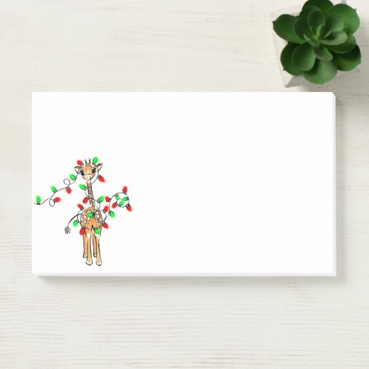 Vakantiedagen Giraffe- roodgetwinkeerd en groen li Post-it® Notes (Kantoor)