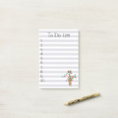 Vakantiedagen Giraffe- roodgetwinkeerd en groen li Post-it® Notes (Op bureau)