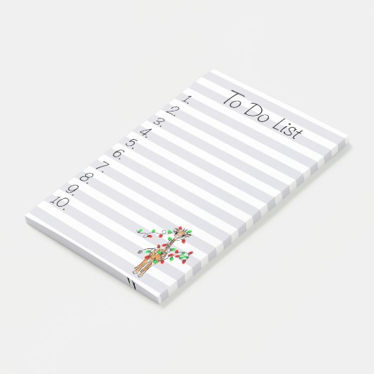 Vakantiedagen Giraffe- roodgetwinkeerd en groen li Post-it® Notes (Schuin)