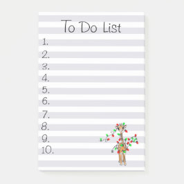 Vakantiedagen Giraffe- roodgetwinkeerd en groen li Post-it® Notes