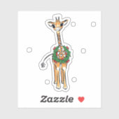 Vakantiedagen Giraffe Sticker (Vel)