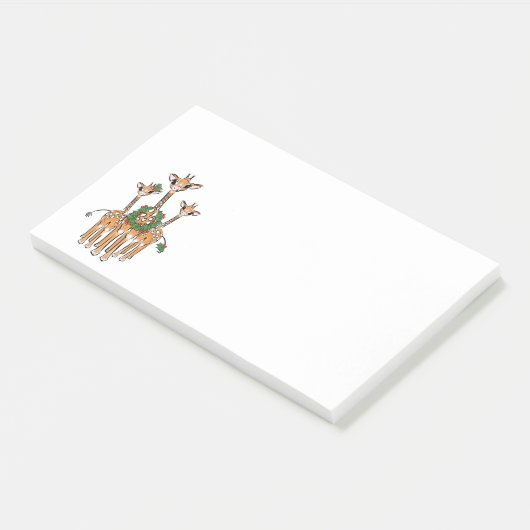 Vakantiedagen Giraffes Post-it® Notes (Schuin)