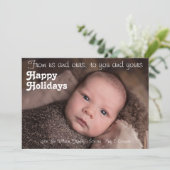 Vakantiedagen, Kaart, van ons en van ons tot u en  Feestdagenkaart (Staand voorkant)