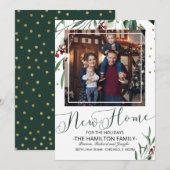 Vakantiedagen kerstbeweging Foto Feestdagenkaart (Voorkant / Achterkant)