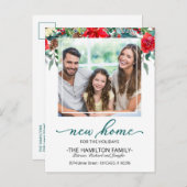 Vakantiedagen kerstbeweging Foto Feestdagenkaart (Voorkant / Achterkant)