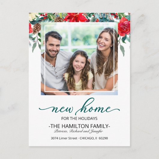 Vakantiedagen kerstbeweging Foto Feestdagenkaart (Voorkant)