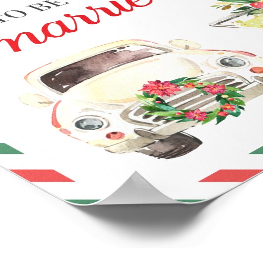 Vakantiedagen kerstbruiloft poster (Hoek)