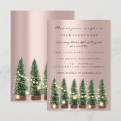 Vakantiedagen kerstfeestdag Roos Boom winnaar Kaart (Voorkant / Achterkant)