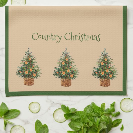 Vakantiedagen  kerstfeestdag theedoek (Gevouwen)