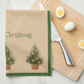 Vakantiedagen  kerstfeestdag theedoek (Quarter Fold)