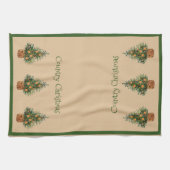 Vakantiedagen  kerstfeestdag theedoek (Horizontaal)