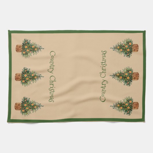 Vakantiedagen  kerstfeestdag theedoek (Horizontaal)