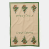 Vakantiedagen  kerstfeestdag theedoek (Verticaal)