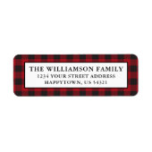 Vakantiedagen kerstmis Rood Play Return Address La Etiket (Voorkant)