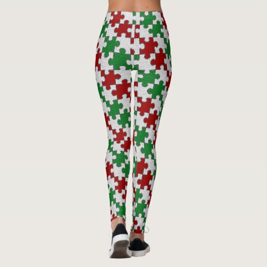 Vakantiedagen Kleuren Jigzaag Leggings (Achterkant)
