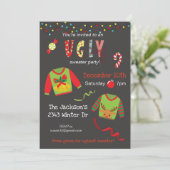 Vakantiedagen met feestelijke feestdagen — Ugly Sw Kaart (Staand voorkant)