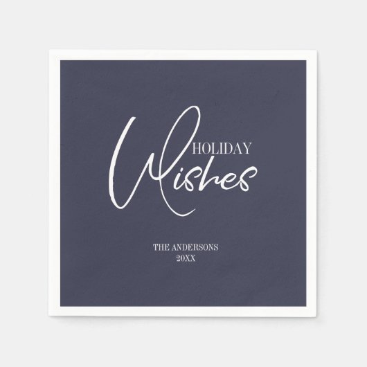 Vakantiedagen met kerstcadeau Napkin Servet (Voorkant)